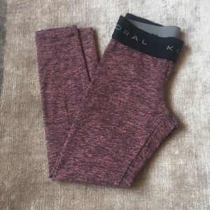 Koral activewear soft pink 7/8 legging